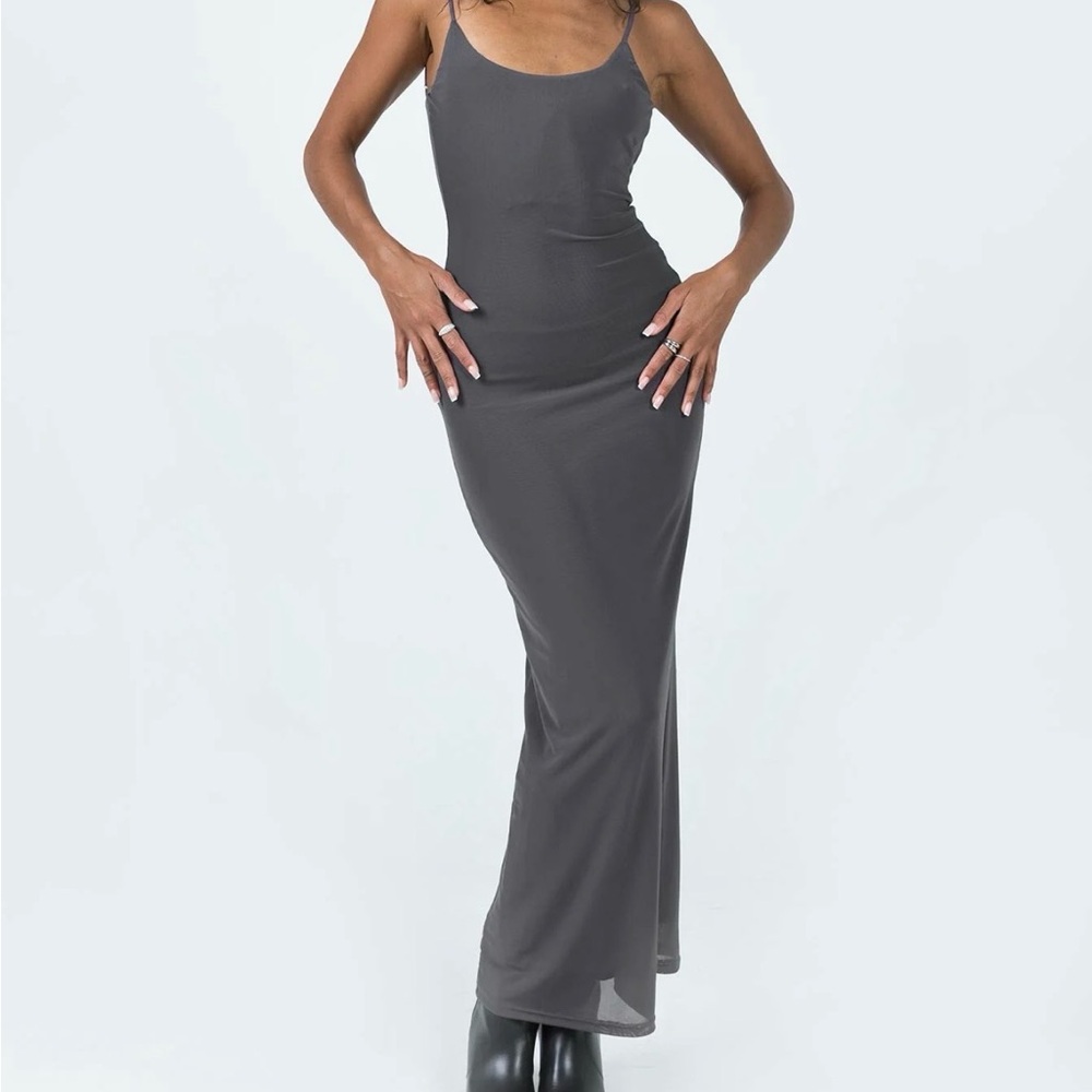 Princess Polly Slate Grey Maxi Dress